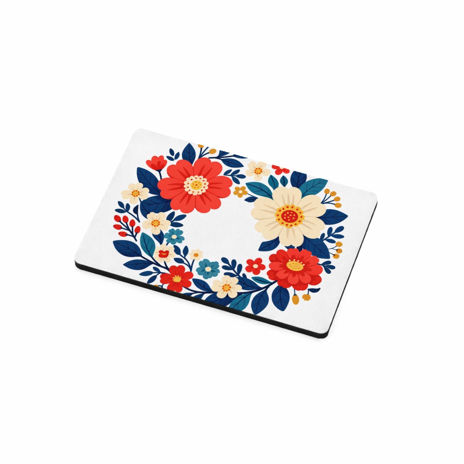 Mr Cadeautjes MDF magnetische fotolijst 7,5 x 5 - design Een nieuwe retro-cadeauprint met een botanische rand en een | cadeau Wit