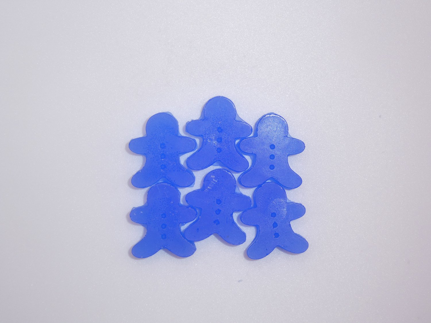 Mythical merch Wax melts, 6 stuks, Gingerbread man, Blauw, Oceaangeur, Winter, Kerstmis