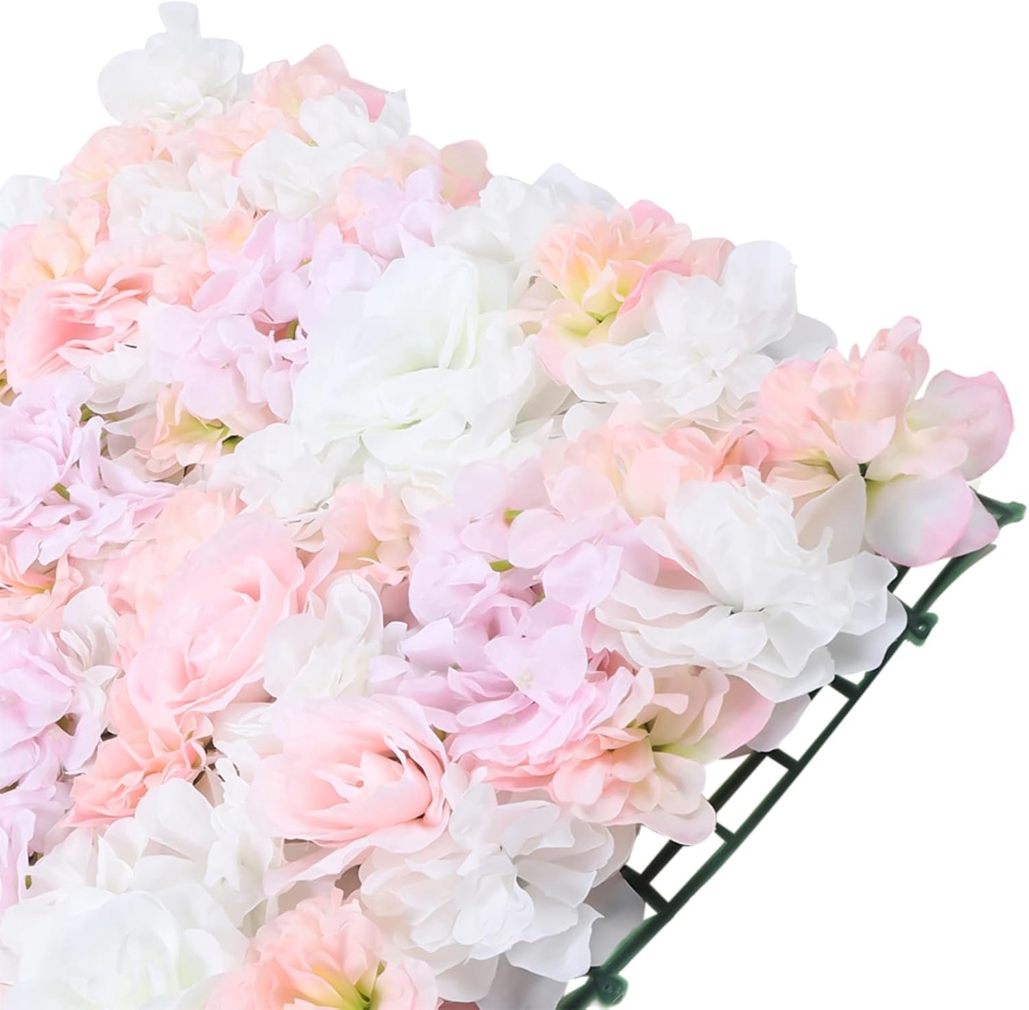 Kunstbloemen muur kunstbloemen bruiloft verjaardag achtergrond decor rozenwand straat 40 x 60 cm 20 stuks roze