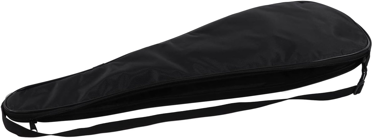 Squash Racket Cover Bag, Lichtgewicht Gewatteerde Racketdrager, 5 Mm Schokbestendige Katoenen Tas met 2300 Twill Voering en Verstelbare Schouderriem, Ideaal voor Squash, Badminton en