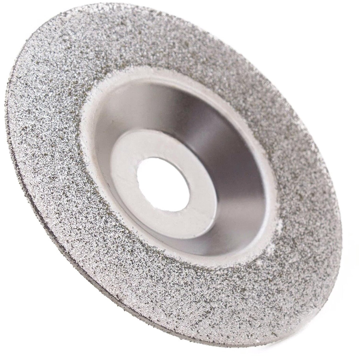 4 inch diamant slijpschijf wiel, 60 korrel gecoat convex steen slijpgereedschap, hoge hardheid slijtage haakse slijper accessoire voor glaskeramiek snijden werkplaatsgebruik