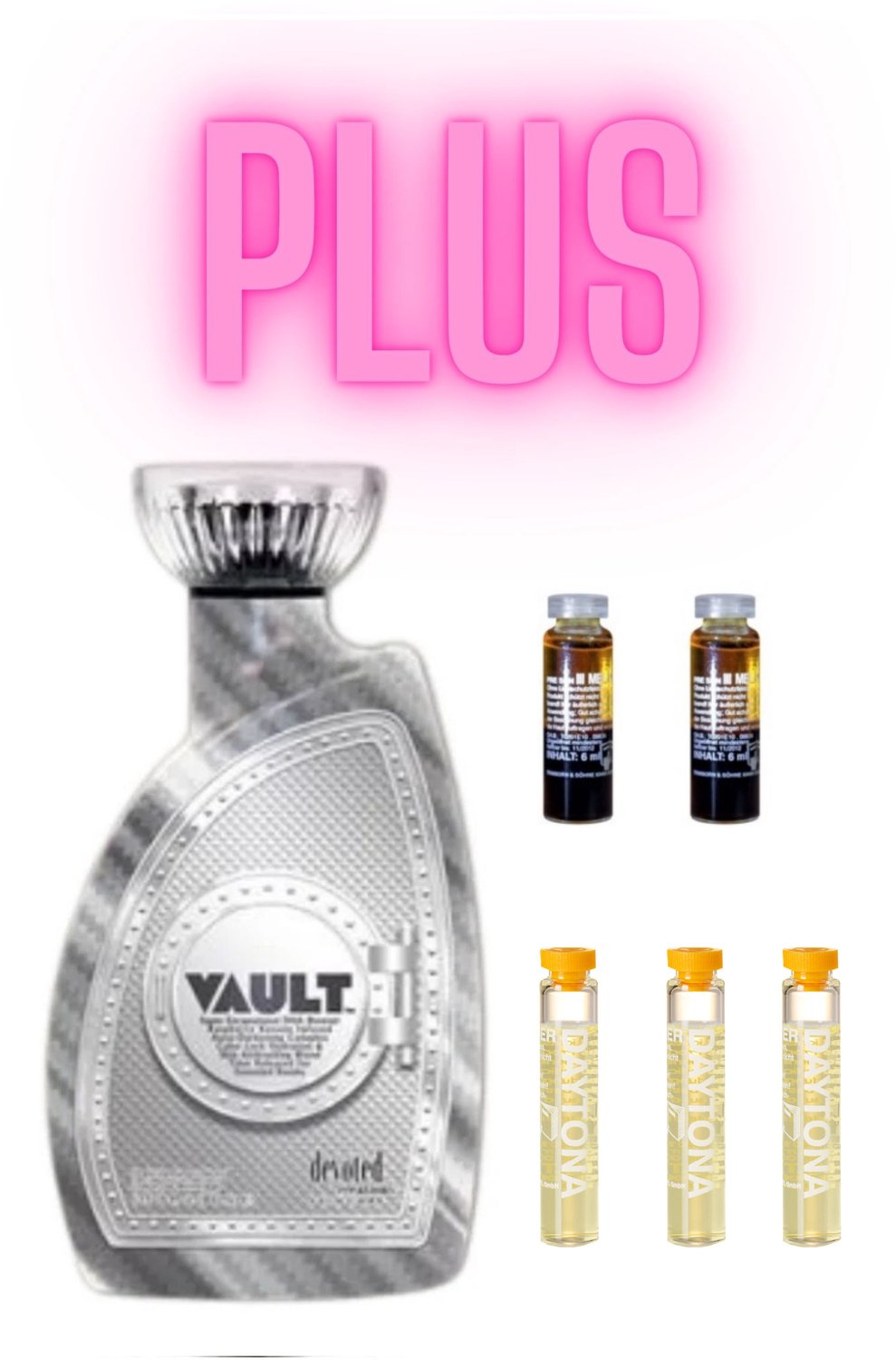 Devoted Creations Vault 400 ml PLUS Daytona 2x Premium Power 6 ml & 3x Pre Sun Ampul 2 ml