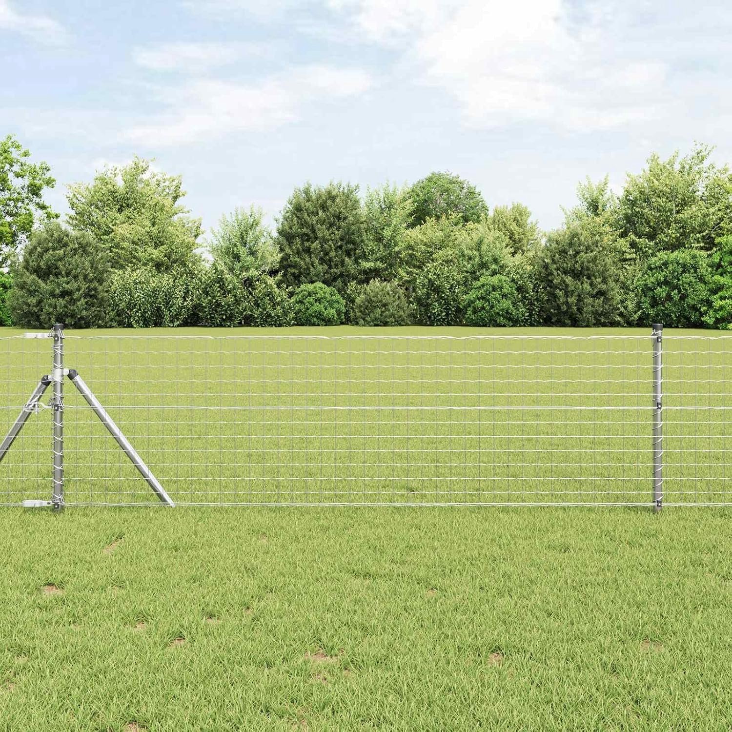 Palen 2 stuks 60 cm stalen palen tuin zilver