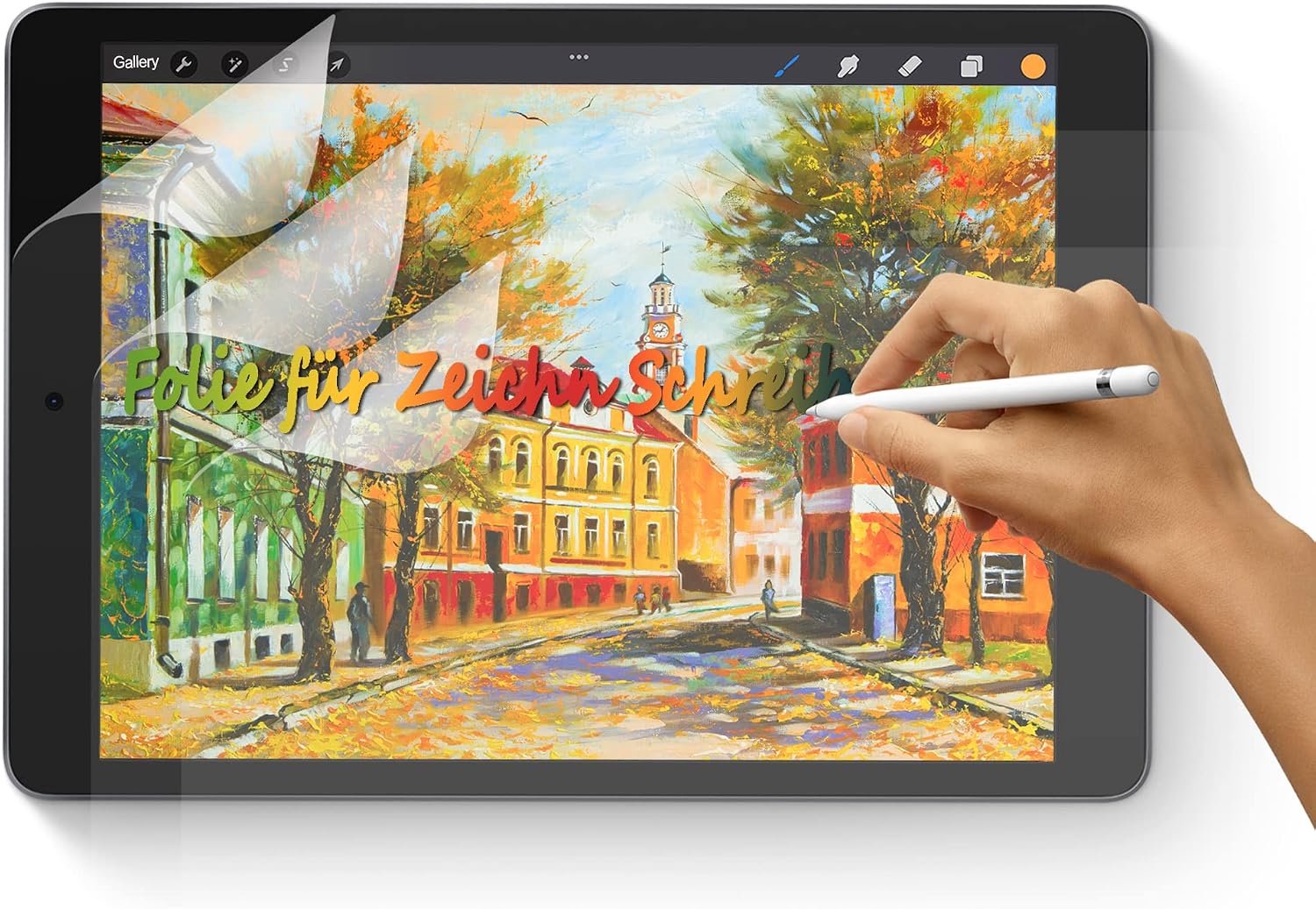 [3 stuks] Like Matte papieren folie voor iPad 9e/8e/7e generatie (10,2 inch, 2021/2020/2019), [niet-verblindend] PET-papiergevoel beschermfolie voor tekenen, schrijven, schetsen