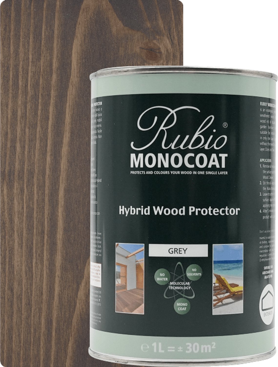 Rubio Monocoat Hybrid Wood Protector Grey 1L 124042