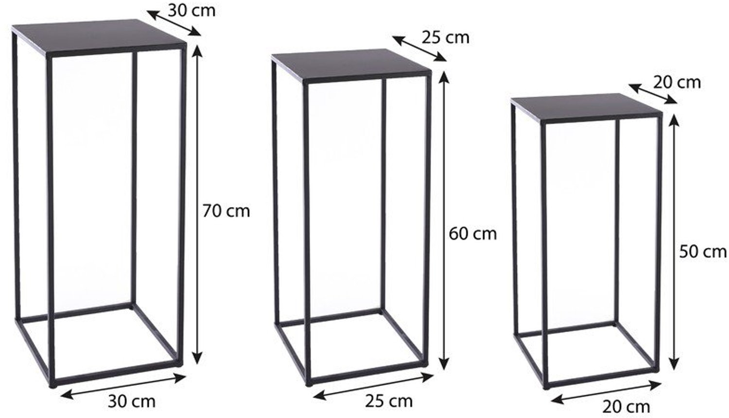 Bijzettafel Quinty Zwart