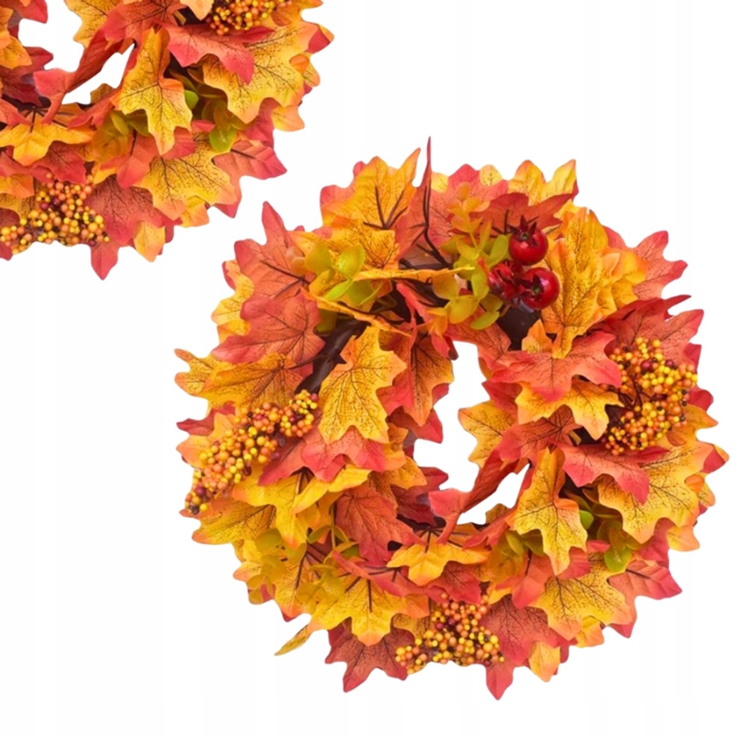 Decoratieve Herfstkrans voor Deur & Tafel - 22cm
