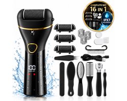 Bravion®- Elektrische Eeltverwijderaar –XV7-COMPLETE SET-Callus remover- Oplaadbare Voetvijl -eksteroog-eeltschraper-eelmesjes-pedicure-proffesioneel-eeltvijl
