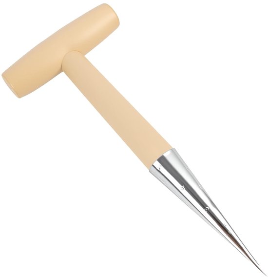 Ergonomische T-Grip Plantenhark van RVS en Hout – Perfect voor Nauwkeurige Planten, Bloemen en Tuinonderhoud – Duurzaam en Handzaam Tuingereedschap van 28 cm — afbeelding 5