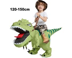Opblaasbaar Dinosauruspak Voor Kinderen - Opblaasbaar T-Rex-Kostuum Voor Halloween - Halloweenkostuums Voor Jongens En Meisjes