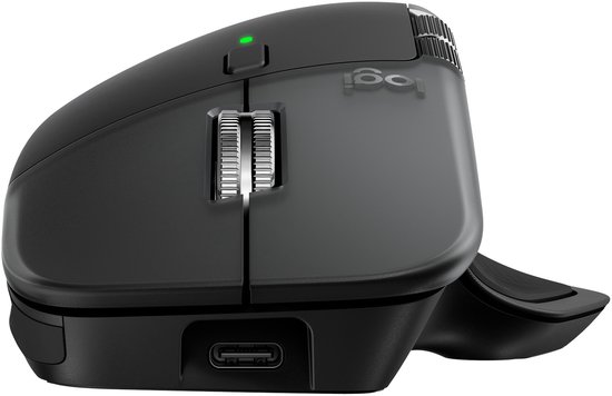 Logitech MX Master 4 - Draadloze Muis - Rechtshandig - Voor Mac - Space Black