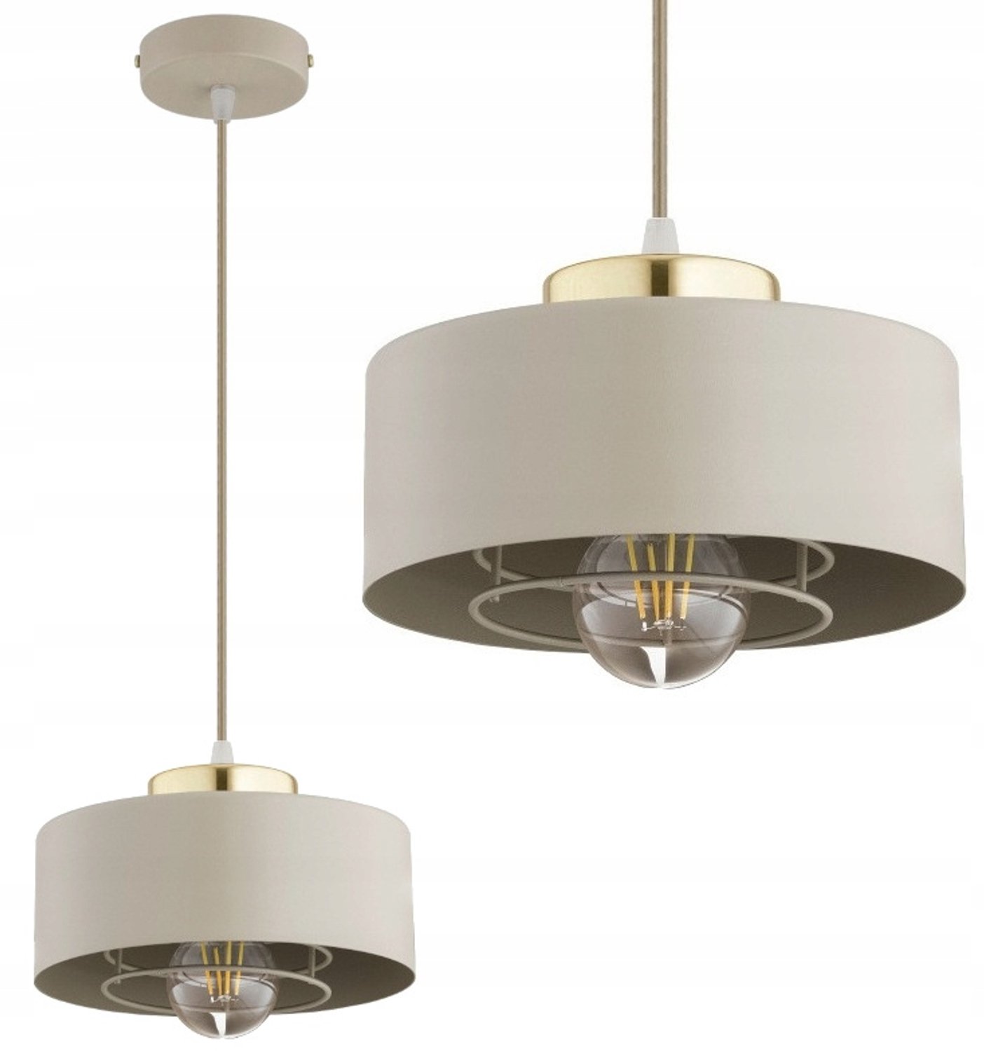 Hanglamp Beige Ecru Loft Stijl - Spring Collectie