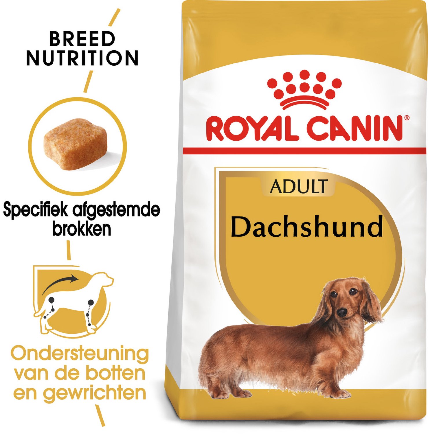 Bol.com Royal Canin Dachshund Adult - Hondenvoer - 7,5 kg - Volwassen Teckel aanbieding