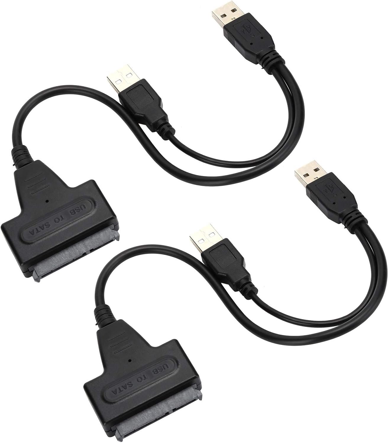 Aqxreight 2 Stuks Converteren Kabel USB 2.0 7 15Pin Adapter voor,5 Inch SSD Harde Schijf 480Mbps