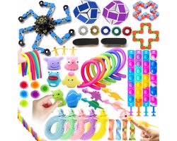 OUYLAF fidget toys - 50 stuks - Fidget Toys Pakket - fidget toys volwassenen - pop it fidget toy - voor Kinderen en Volwassenen