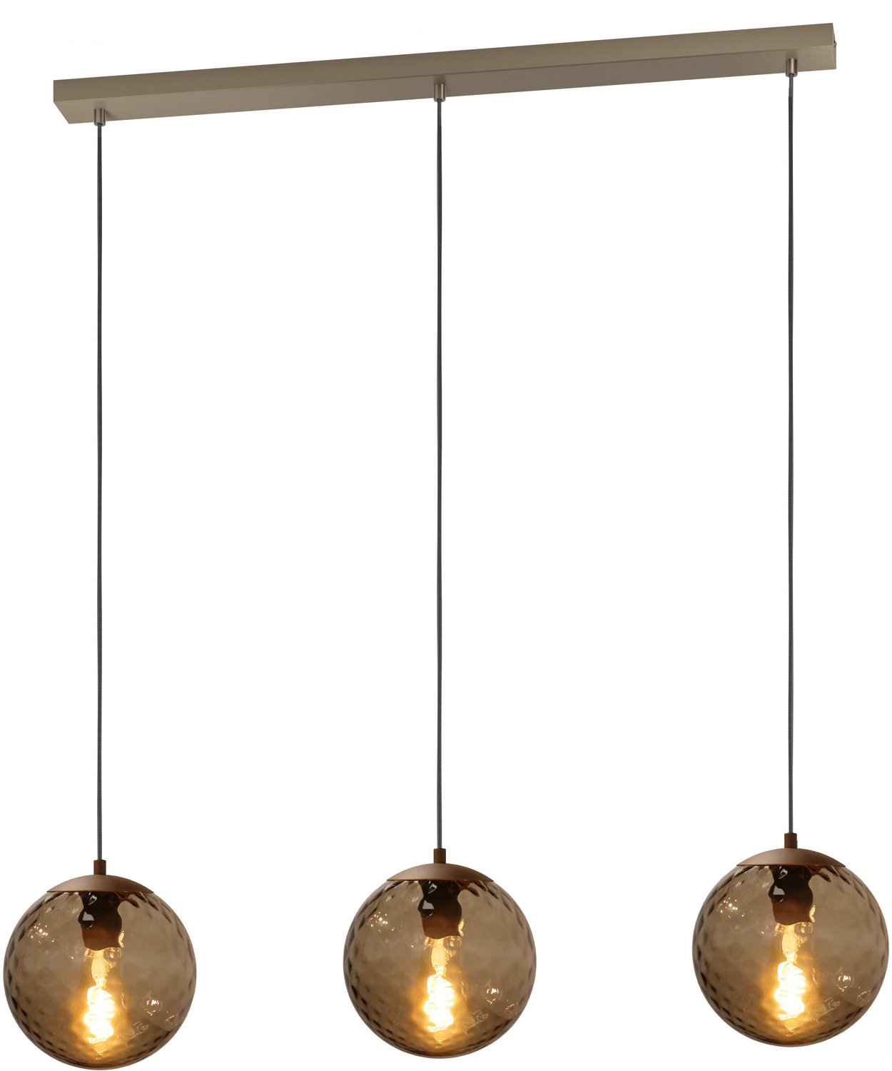 EGLO Rondo 2 Hanglamp - E27 - 96 cm - Donker Brons/Bruin