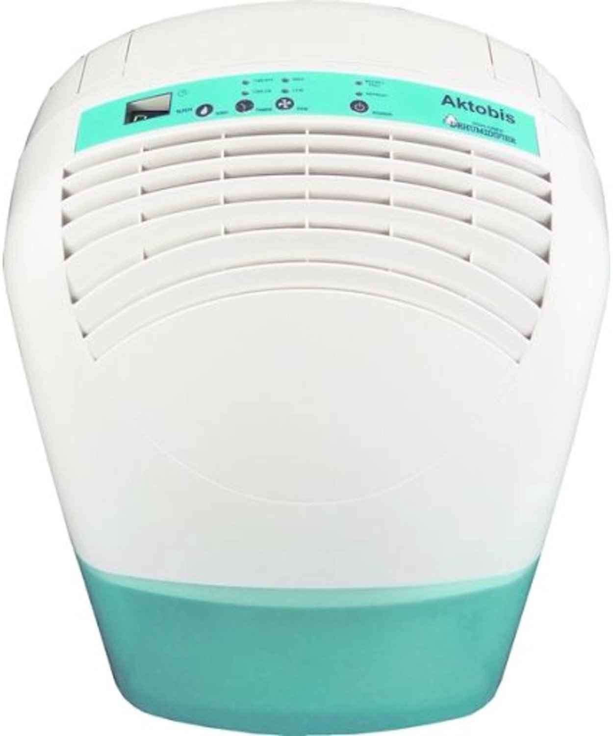 Luchtontvochtiger Elektrisch - 5 Liter Capaciteit - 330 Watt Vermogen - Wit Turquoise - Voor Kelders En Wasruimtes
