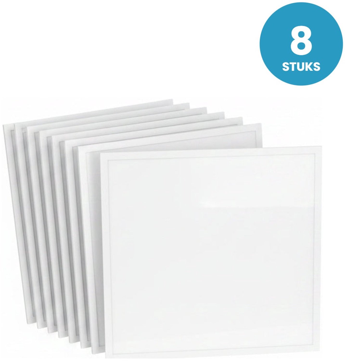 LED Paneel 60x60 8 stuks - Koelwit 4000K - 4200lm - 28W - UGR<22 - CRI80 - 230V - 5 jaar garantie
