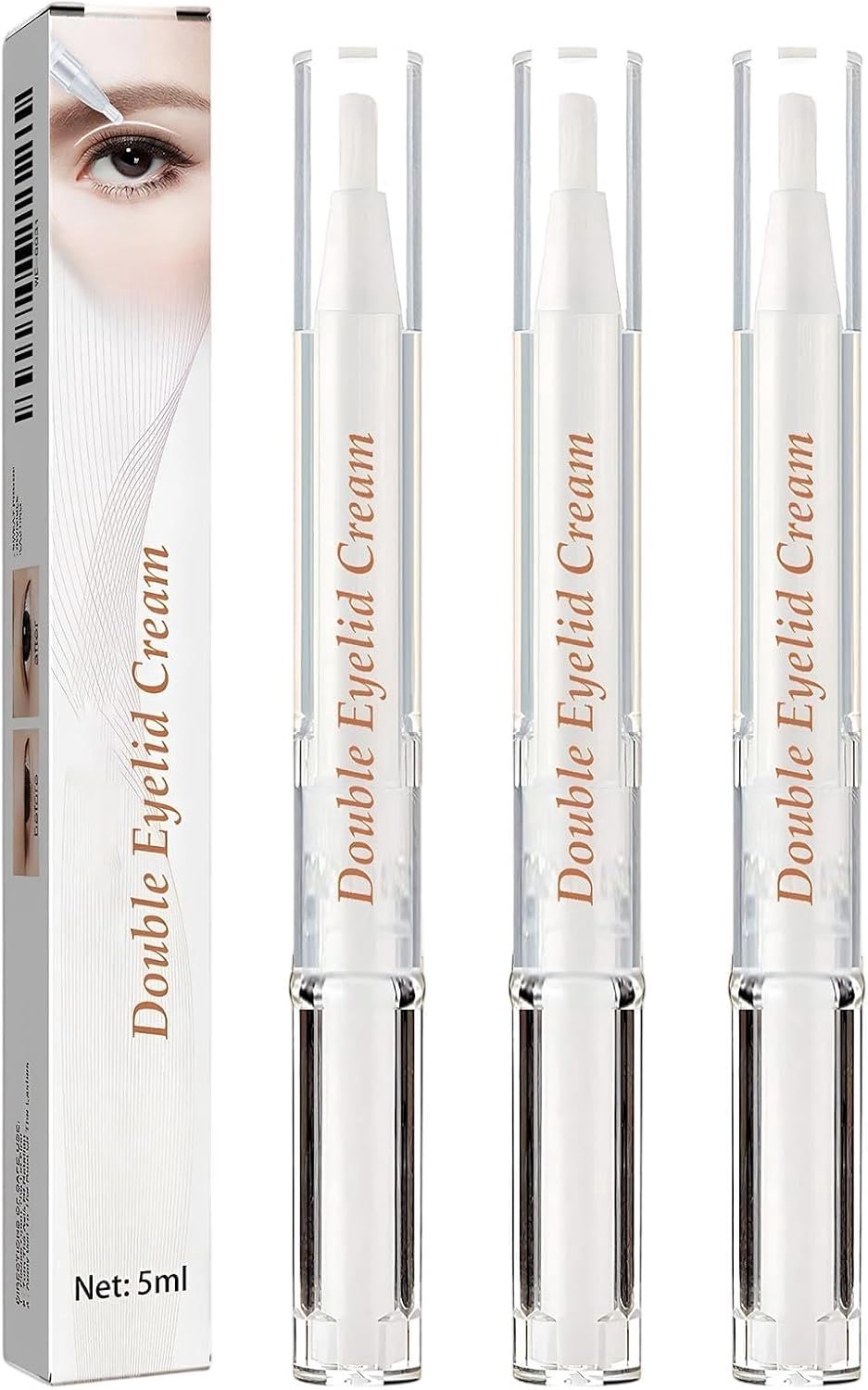 Invisible Double Eyelid Shaping Cream 3 stuks 5 ml