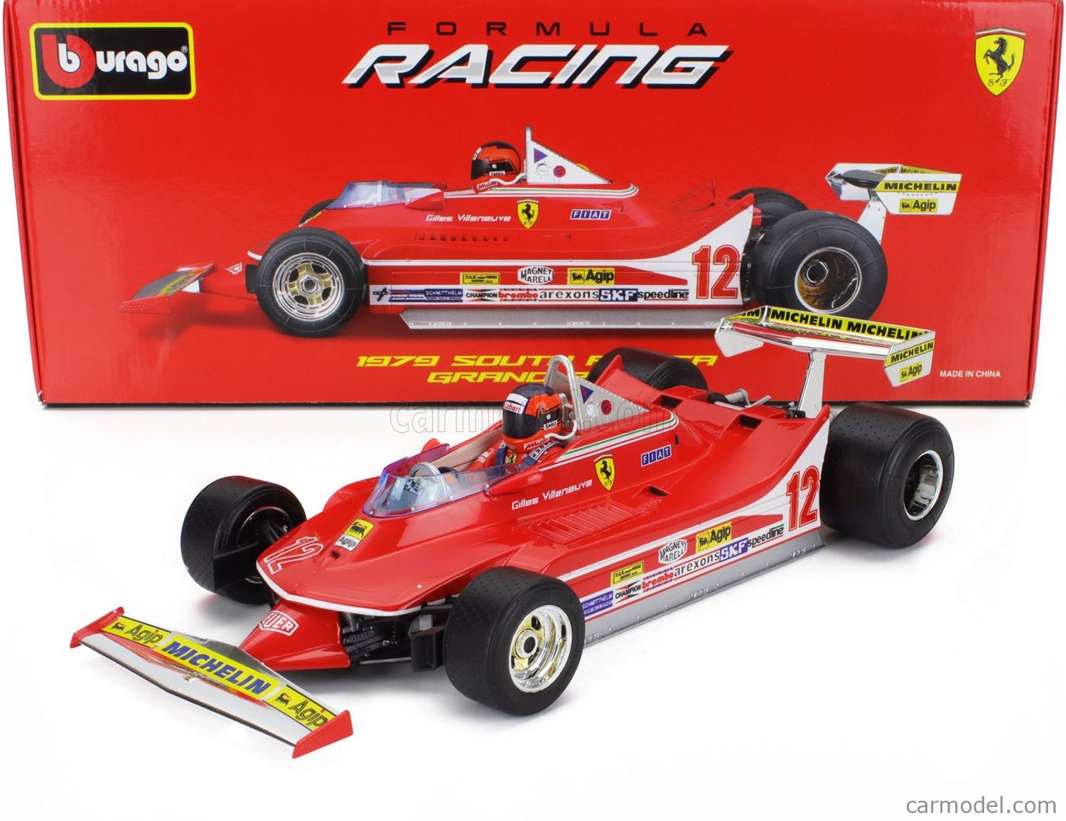 Ferrari T312/4 Villeneuve GP Watkins Glen 1979 - Burago modelauto :18