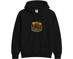 Dachshund Hoodie – Slapende Teckel in Groene Mand – Schattige Outfit – Unisex Hoodie voor Dames & Heren – Leuk Cadeau