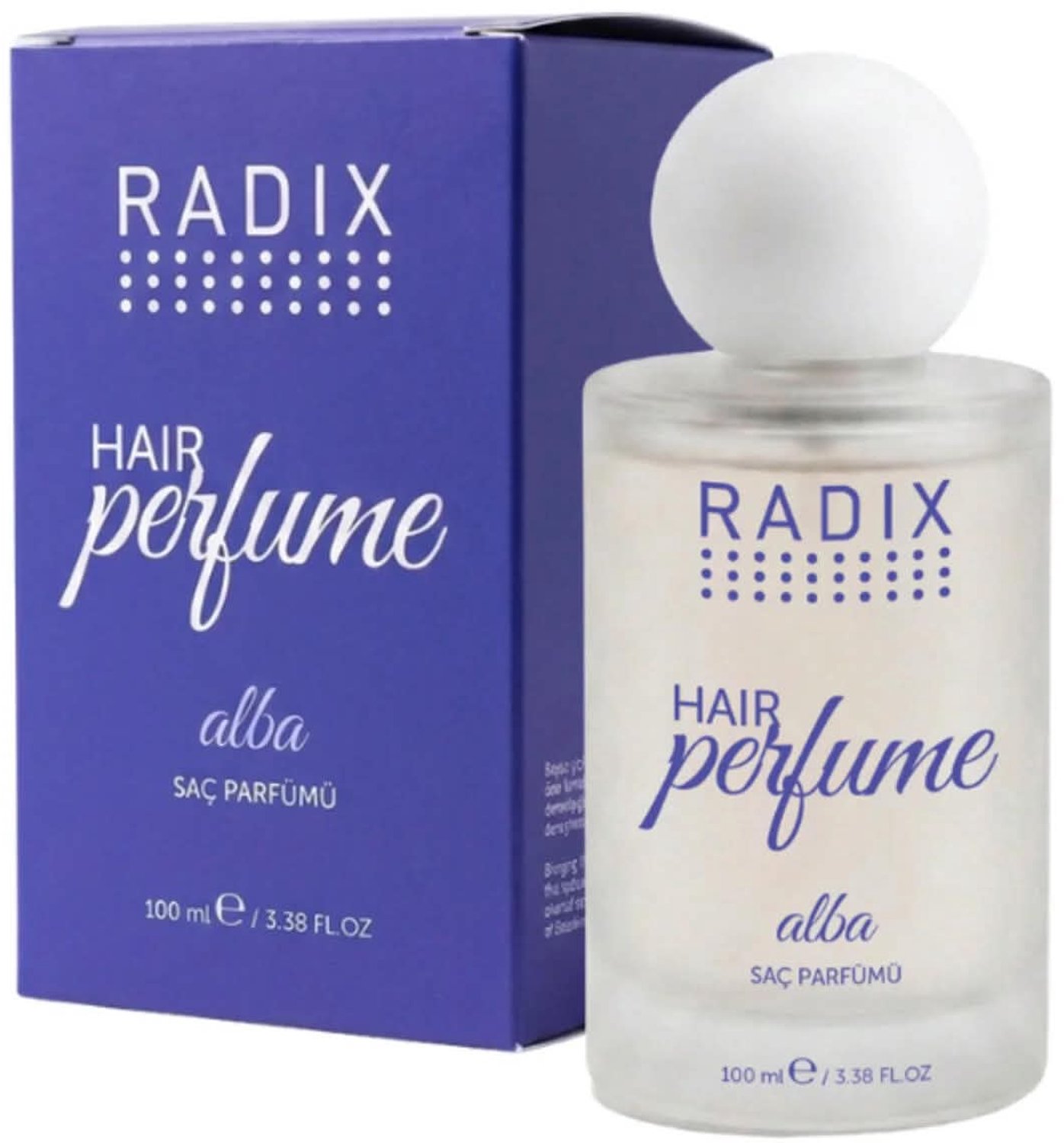 Radix Alba Hair Perfume – Haarparfum voor Dames – Citrus, Witte Bloemen & Houtachtige Geurnoten – Frisse Bloemige Geur – 100 ml