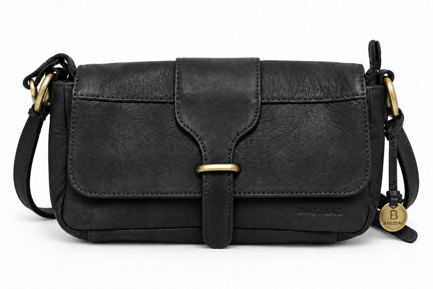 Bag2Bag New Napels Schoudertas - Zwart