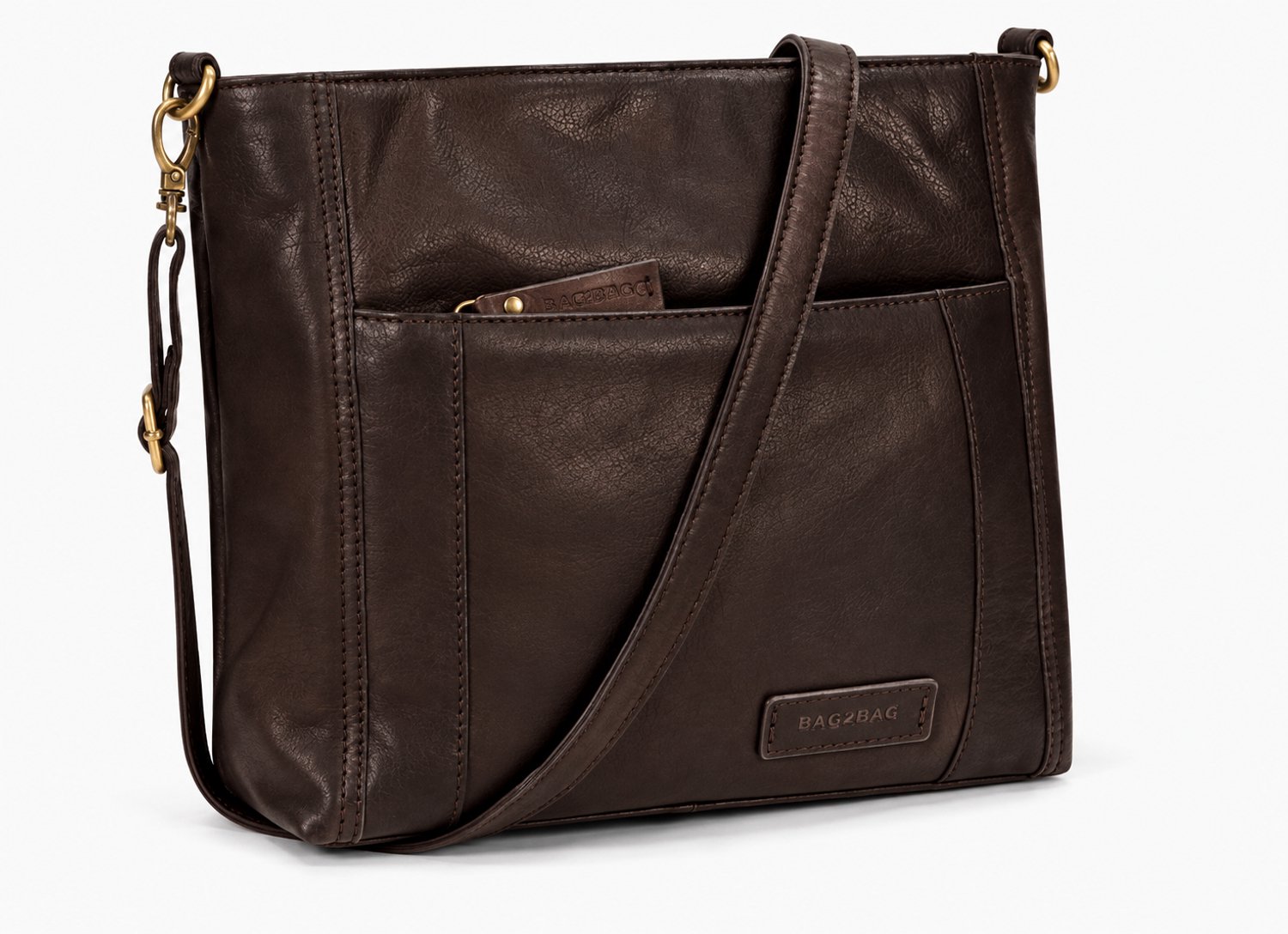 Bag2Bag Avola Crossbodytas - Donkerbruin