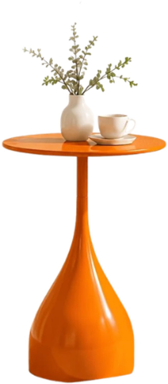 Emvae Bijzettafel - Salontafel - Theetafel voor Woonkamer - Rond - 59 cm Hoog - Metaal - Modern Minimalistisch