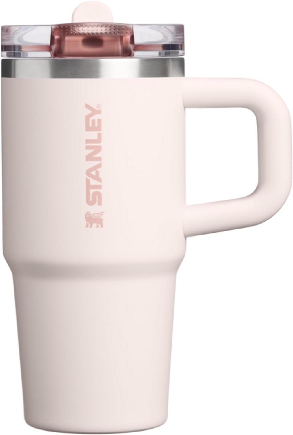 STANLEY Quencher ProTour Flip Straw Tumbler 14oz – Rose Quartz - Lekvrije Drinkbeker met Rietje & Handvat – RVS Geïsoleerd – BPA-vrij – Cupholder Geschikt