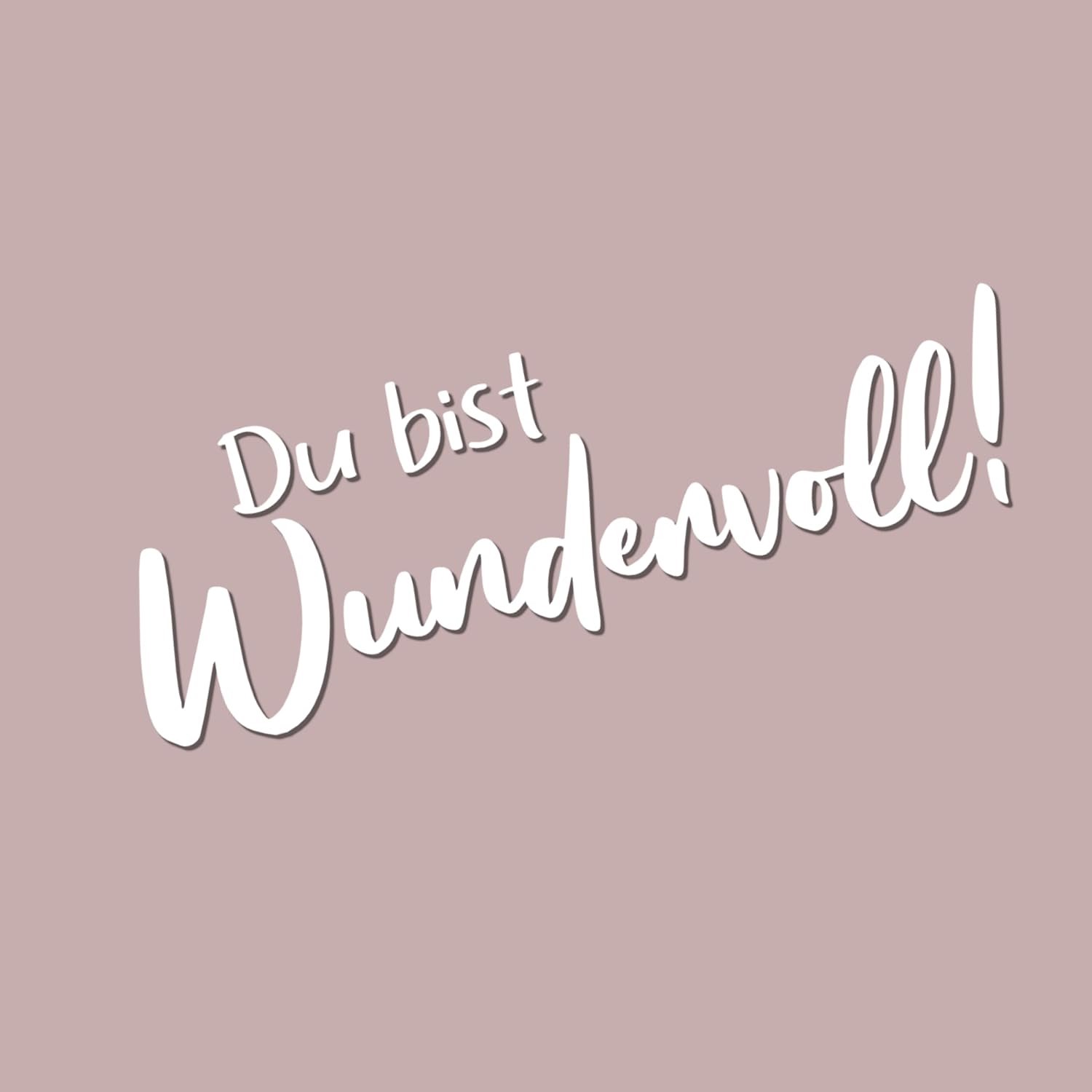 | Du bist wundervoll! | Motivatiestickers voor elke ochtend wonen decoratie bestseller product (wit glanzend)