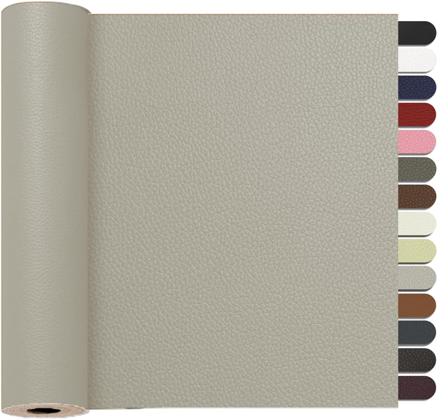 Reparatieset, 60 x 120cm Kunstleer Zelfklevend, Lederen PatchesKunstleer Reparatie Kit Voor Sofa, Autostoel, Meubels, Handtassen, Jassen, Stoelen.(Grijs Beige)