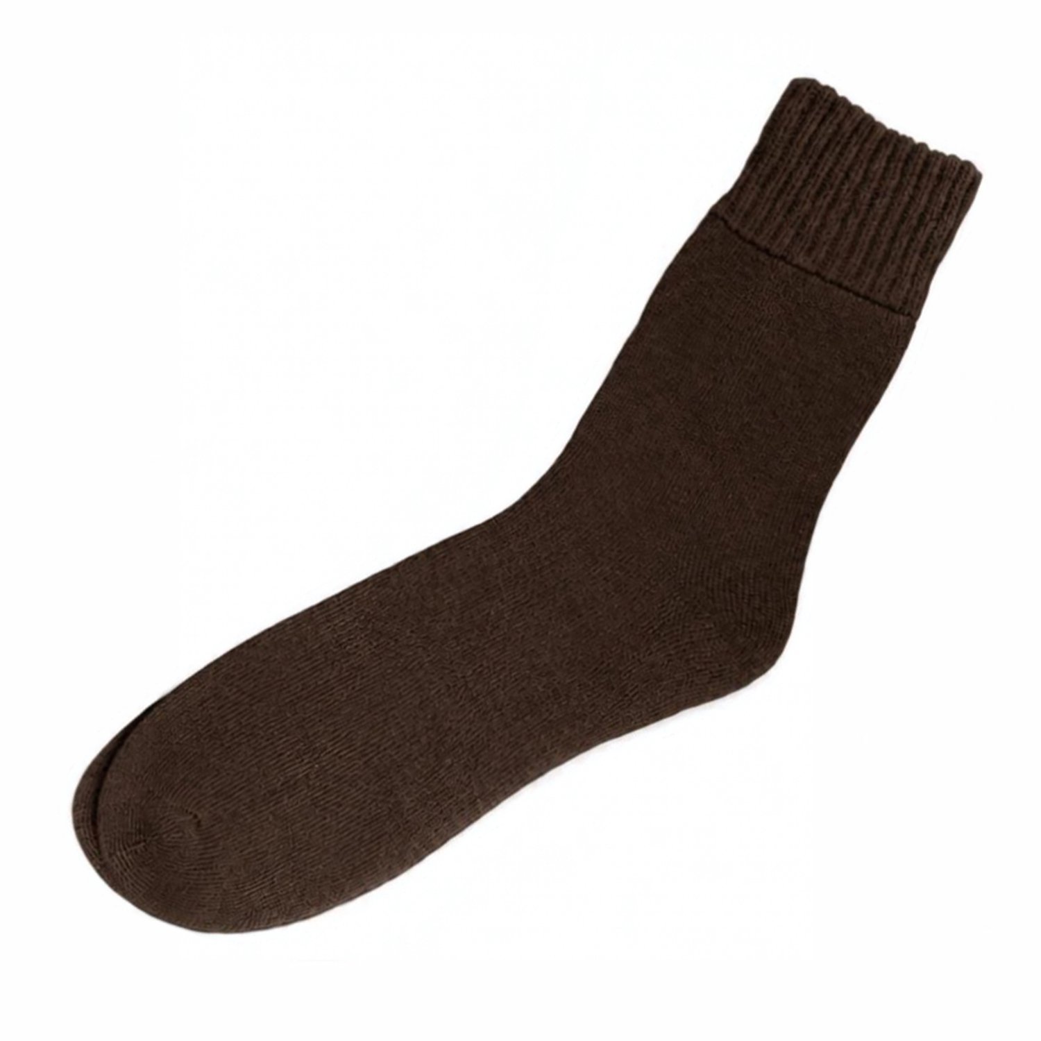 green-goose® Alpaca Herensokken - Wollen Sokken - 1 Paar - Donker Bruin - 100% Alpaca Wol - Maat 43-46 - Heerlijk Warm en Rekbaar