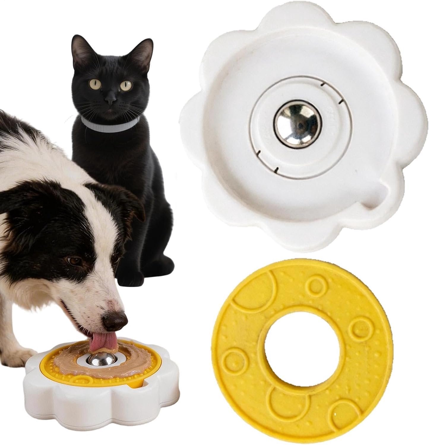 Likken kom - langzaam likken eten feeder voor huisdier | Slow Eating Puppy Bowl | voor Indoor Appartement Slaapzaal Thuis Keuken Woonkamer Balkon Honden Katten