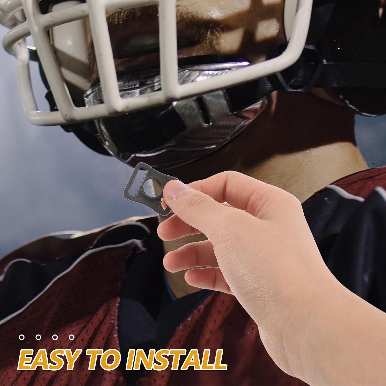 Helm Kinbandclips voor Ijshockey Voetbal Sterke Snap Bevestigingsmiddelen voor Goalie Maskers Eenvoudige Installatie Betrouwbare Vervanging van Helmriemen