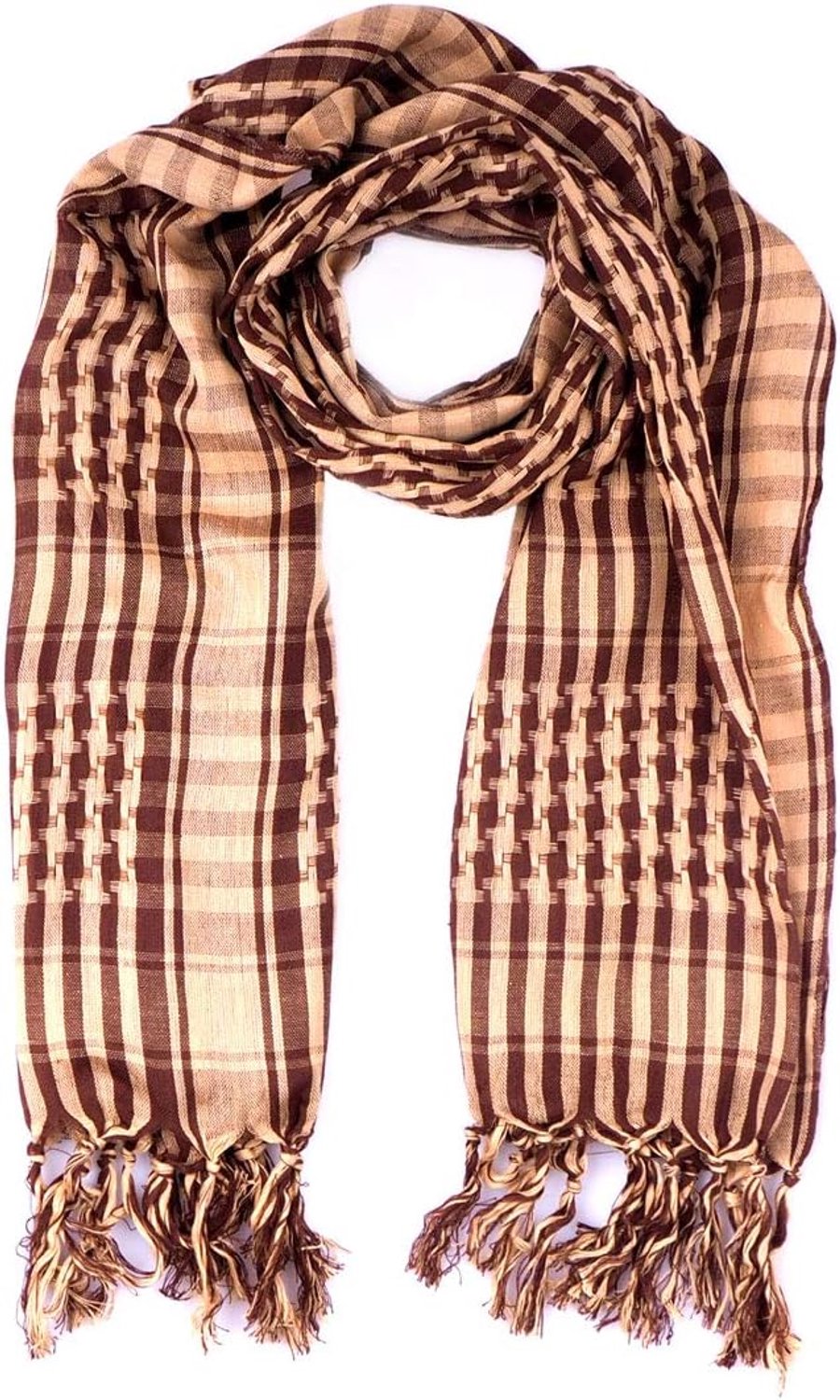 Doek, Palestijnse sjaal, palietsdoek, palestijnse doek, lange sjaal, halsdoek, geruit (beige)
