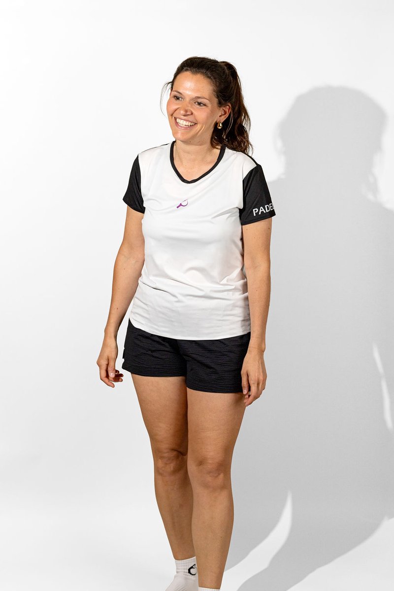 PUNTAZO Padel T-shirt Dames Sportshirt Small paars Korte mouw