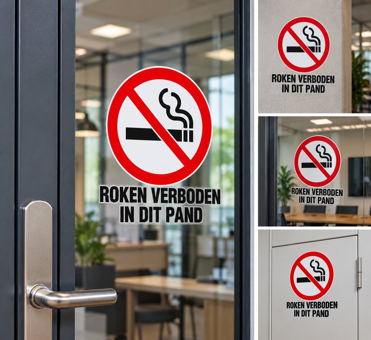 Roken Verboden In Dit Pand Sticker – 15 x 17,96 cm