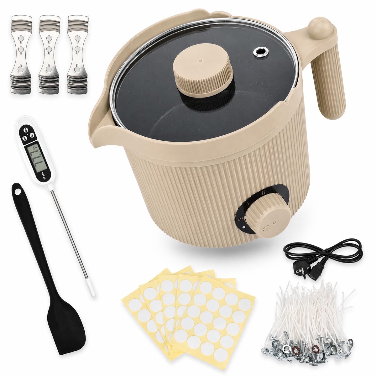 Elzusha - Wax Smeltpot 1,5 L met Accessoires voor Beginners