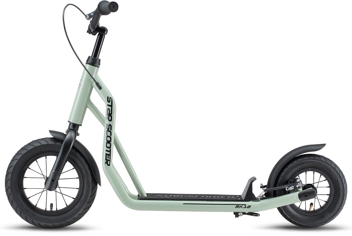STAR SCOOTER autoped, 12 inch + 10 inch, grijs