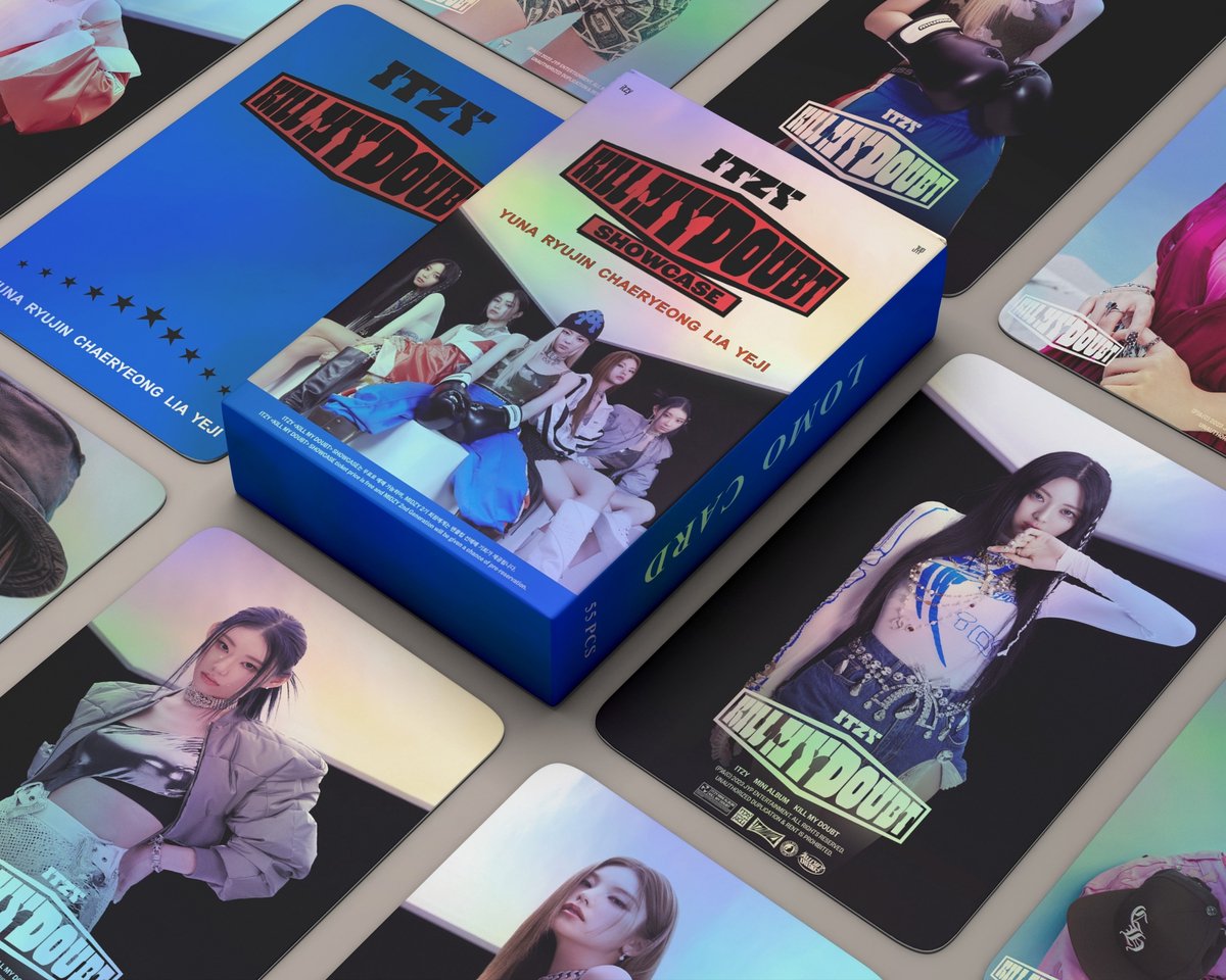 KPOP 55pcs/box ITZY Kill My Doubt Holographic Photocard [Fotokaarten]