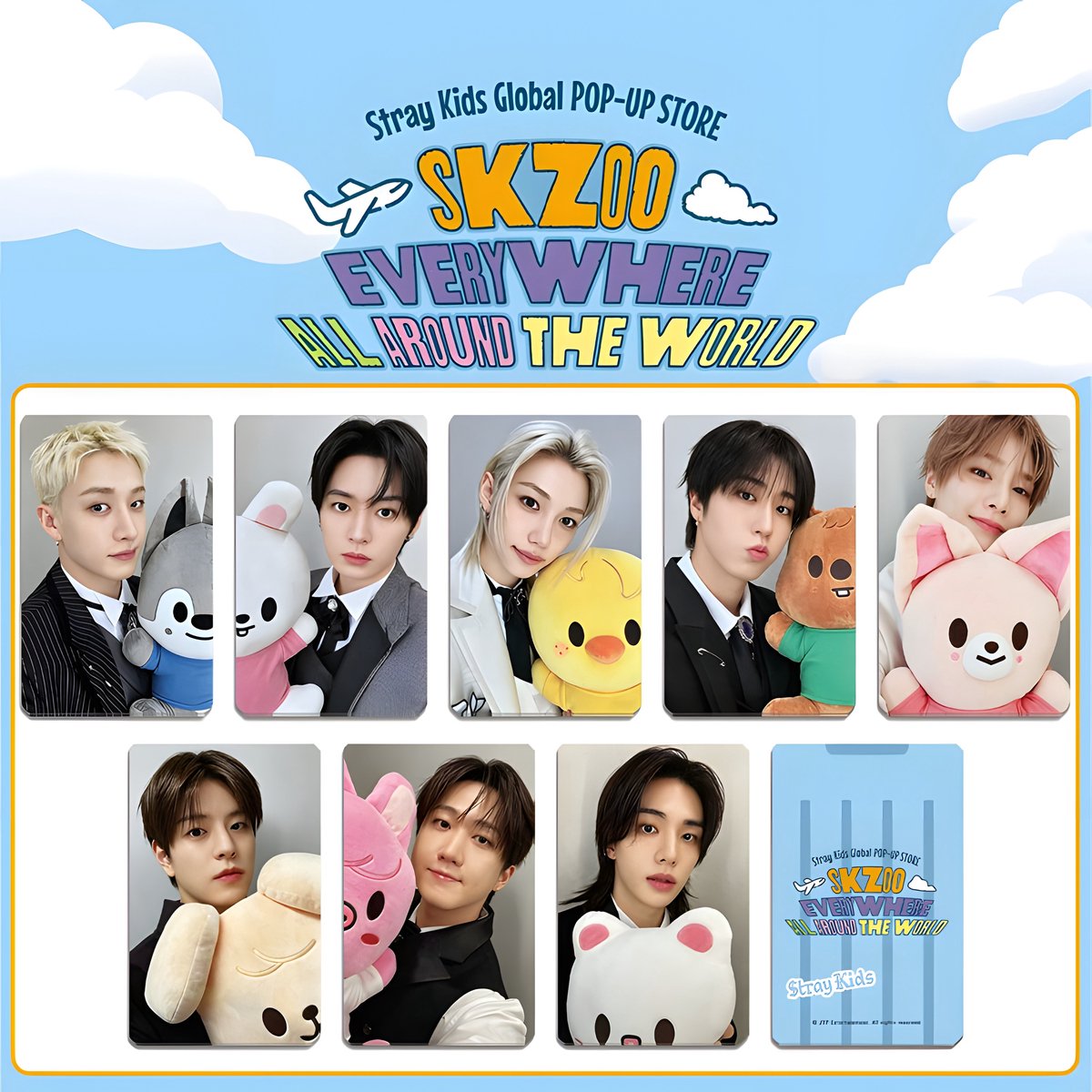 KPOP 8pcs/set Stray Kids SKZOO Pop-Up Store Photocard [Fotokaarten]