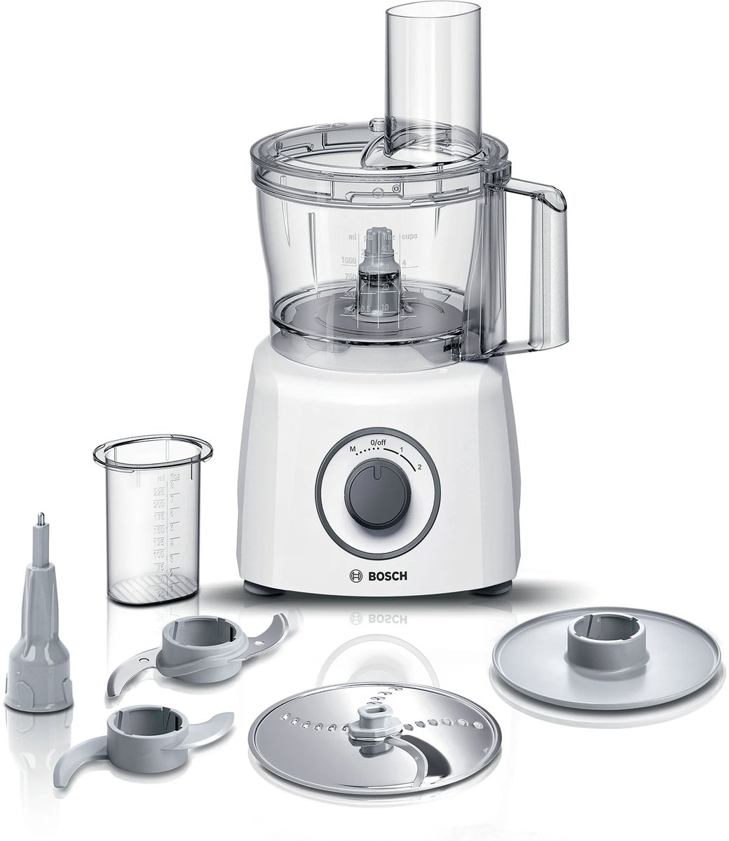 Bol.com Bosch MCM3100W - Foodprocessor - 700 W - 2,3 L - Wit aanbieding