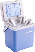 TRVLMORE Koelbox 7L - Frigobox - Inclusief Koelelement - Blauw