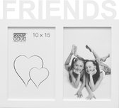 Deknudt Frames multifotolijst 68NK1 P2C - wit - FRIENDS - 2x 10x15 cm