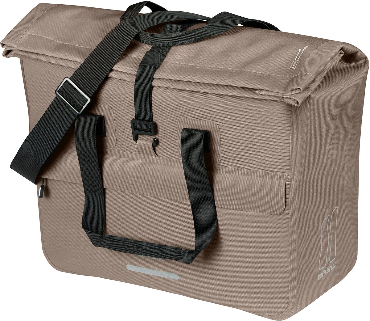Basil office tas Urban Dry Neo Mik Hooks sage brown 23-26L