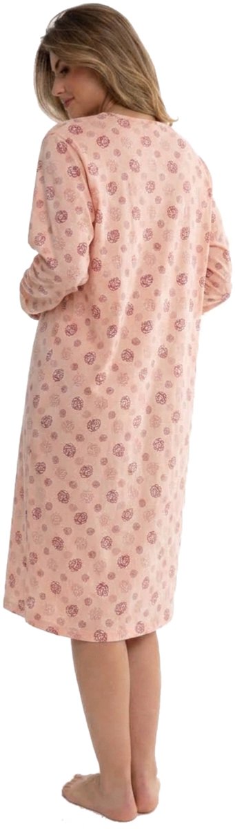 Cocodream Nachthemd 'Gunera Roze' - Dames Nachtmode - Lange Mouw - Roze - Maat S