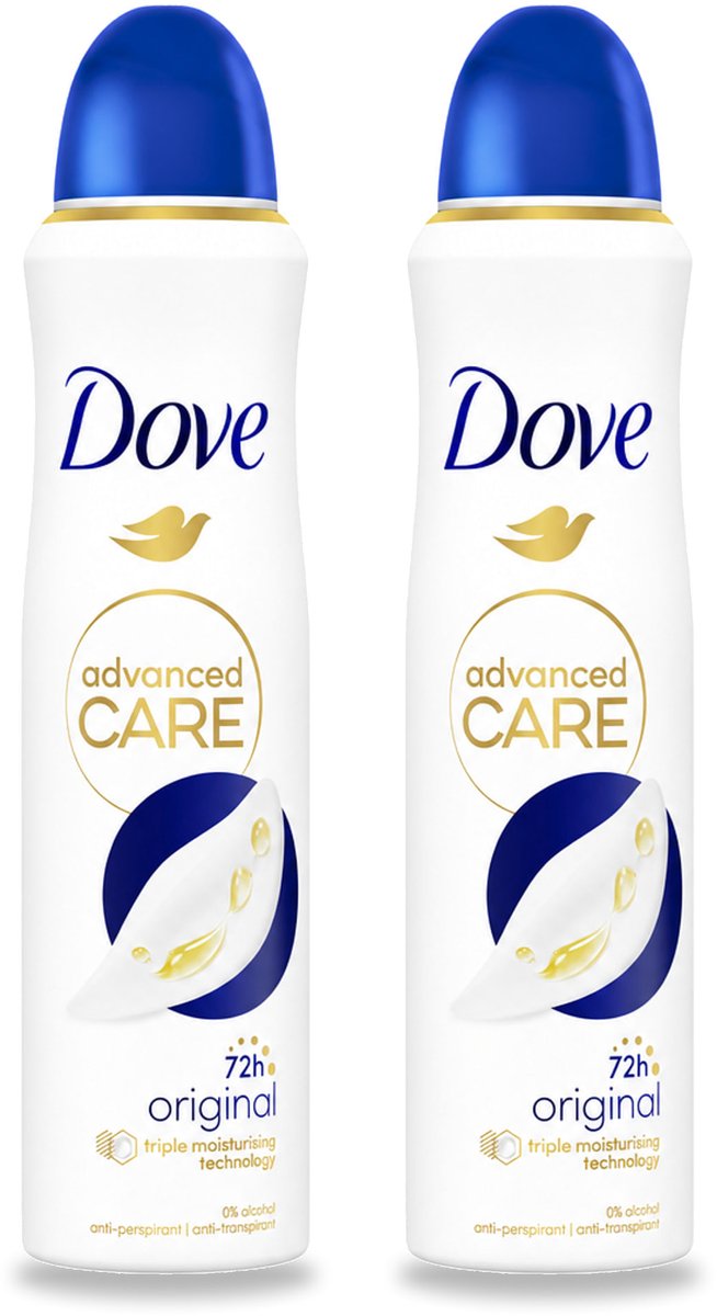 2 x Dove – Deodorant Spray – Original – 150 ml - Bulkverpakking - 2 stuks