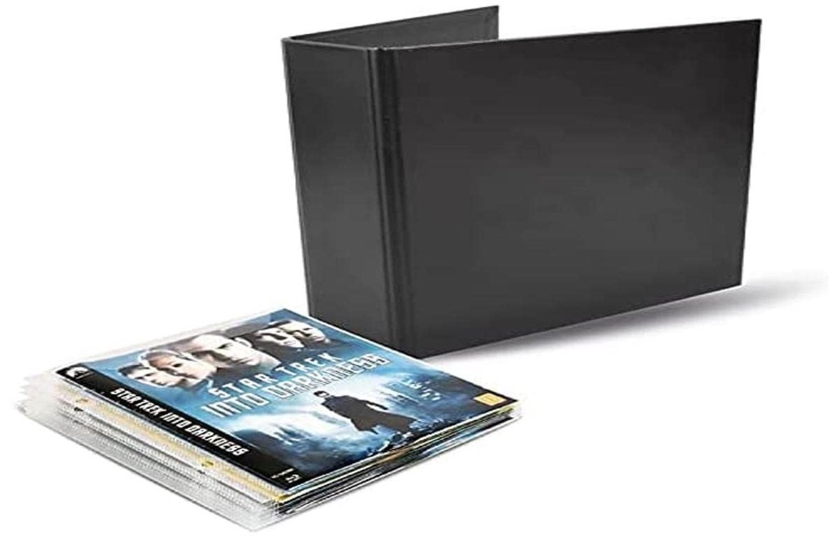 Elzusha - Blu-Ray Folders met Transparante Tas, 50 Stuks