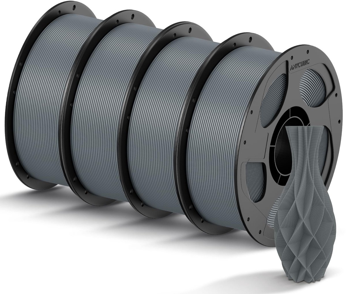 Elzusha - Filament voor 3D Printers - 1,75 mm, Grijs, 4 kg